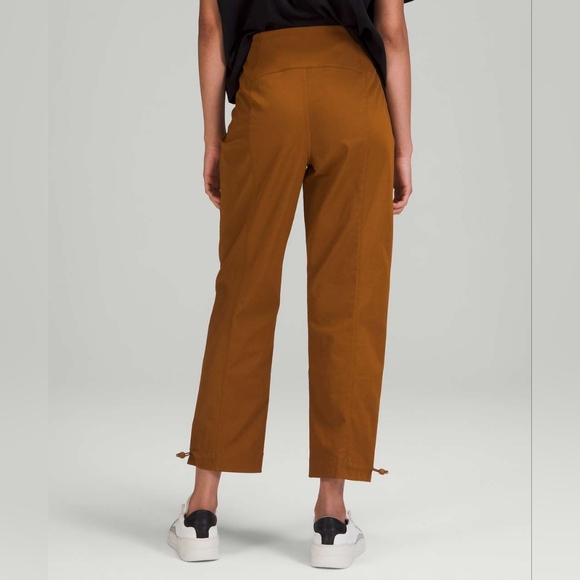 Lululemon Cotton-Blend Twill Trouser *7/8 Length Copper Brown 28 - Picture 2 of 8